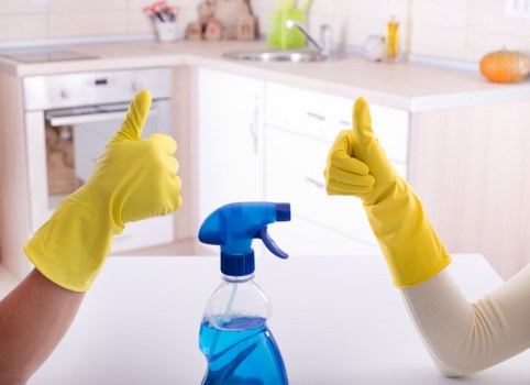 Inspection of carpet cleaning results during a complaint review