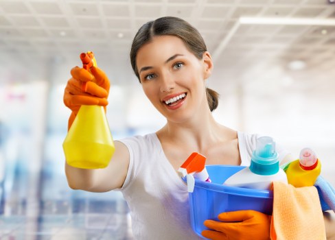 Carpet cleaning team using sustainable recycling practices in Canning Town