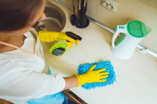 Graphic showing essential cookie settings for a carpet cleaning website