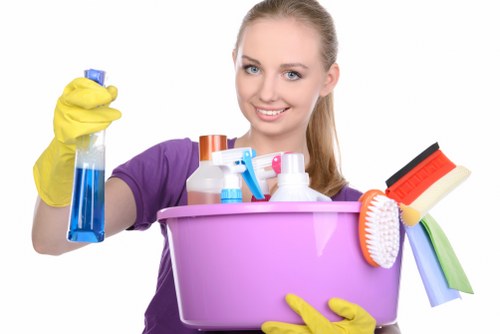 Waste separated for recycling near East London carpet cleaning operations